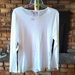 Women long sleeve lace top